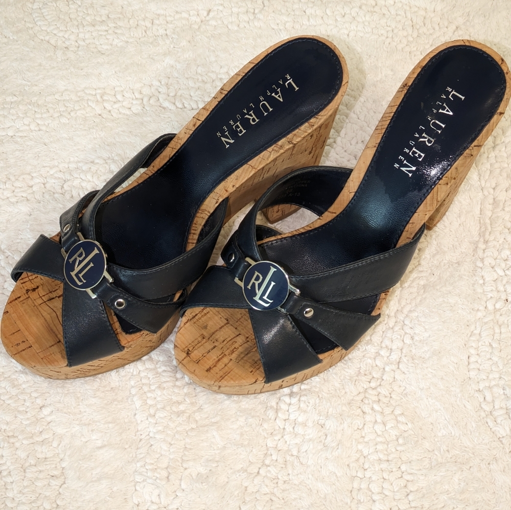 Ralph Lauren, shoes,Blue platform